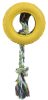 Rubberized Dog Chew Rope and tire - Yellow