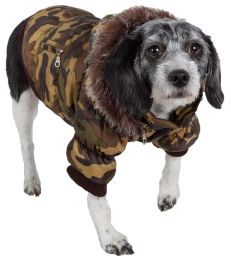 Metallic Fashion Pet Parka Coat - Medium