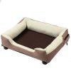 Pet Life "Dream Smart" Electronic Heating and Cooling Smart Pet Bed - Mocha Brown - Large