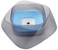 Pet Life 'Hydritate' Anti-Puddle Cat and Dog Drinking Water Bowl - Blue