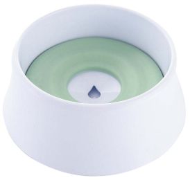 Pet Life 'Pud-Guard' Anti-Spill Floating Water and Food Bowl - Green