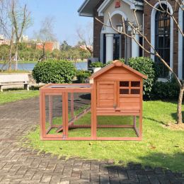 Easily-assembled wooden Rabbit house Chicken coop kennels - as picture