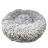 Pet Life 'Nestler' High-Grade Plush and Soft Rounded Dog Bed - Grey - Large