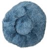 Pet Life 'Nestler' High-Grade Plush and Soft Rounded Dog Bed - Blue - Medium