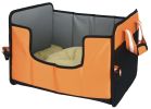 Pet Life 'Travel-Nest' Folding Travel Cat and Dog Bed - Orange - Small