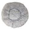 Pet Life 'Nestler' High-Grade Plush and Soft Rounded Dog Bed - Grey - Medium