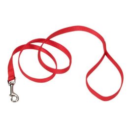 Coastal Single-Ply Nylon Dog Leash Red 5-8 in x 6 ft